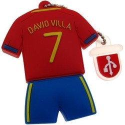 USB Flash (флешка) Uniq Football Uniform David Villa 32Gb