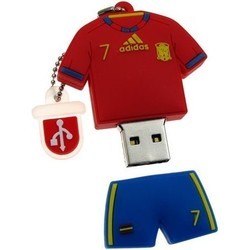 USB Flash (флешка) Uniq Football Uniform David Villa 64Gb