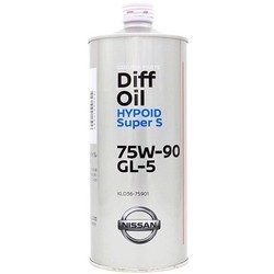 Трансмиссионное масло Nissan DIFF OIL Hypoid Super S 75W-90 1L