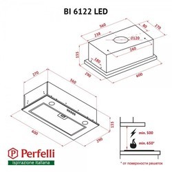 Вытяжка Perfelli BI 6122 I LED