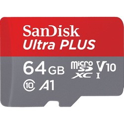 Карта памяти SanDisk Ultra Plus microSDXC UHS-I 64Gb