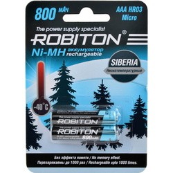 Аккумуляторная батарейка Robiton Siberia 2xAAA 800 mAh