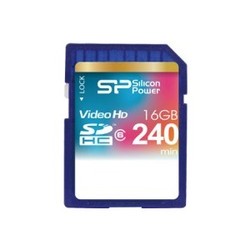 Карты памяти Silicon Power SDHC Video HD Class 6 16Gb