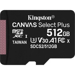 Карта памяти Kingston microSDXC Canvas Select Plus 512Gb