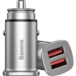 Зарядное устройство BASEUS Square Metal 30W Dual Quick Car Charger