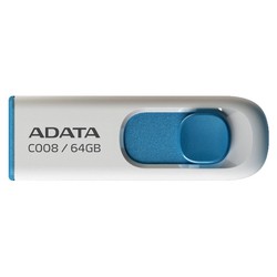 USB Flash (флешка) A-Data C008 64Gb (белый)