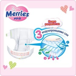 Подгузники Merries Diapers NB / 360 pcs