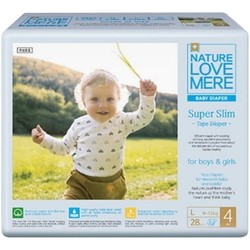 Подгузники Nature Love Mere Super Slim Diapers L / 28 pcs