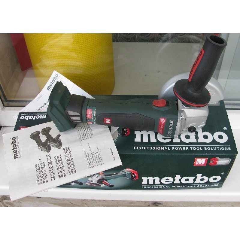Отзывы с wb 18. УШМ Метабо 125 аккумуляторные. Metabo WB 18 LTX BL 125. УШМ Metabo WB 18 LTX BL 125 quick(t03360). УШМ Metabo аккумуляторная 18 BL.