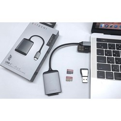 Картридер/USB-хаб Satechi Aluminum Type-C UHS-II MICRO/SD Card Rader