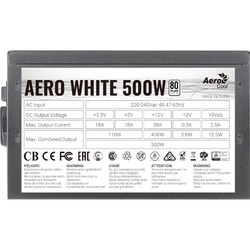 Блок питания Aerocool Aero White 500W