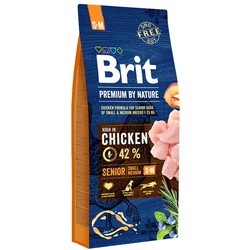 Корм для собак Brit Premium Senior S+M 8 kg