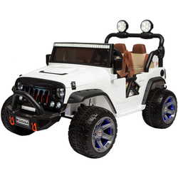 Детский электромобиль RiverToys Jeep A004AA-A (белый)