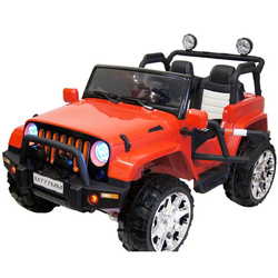 Детский электромобиль RiverToys Jeep A004AA-A (красный)