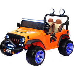 Детский электромобиль RiverToys Jeep A004AA-A (оранжевый)