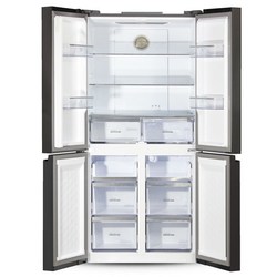 Холодильник Ginzzu NFK-525 Glass (серый)