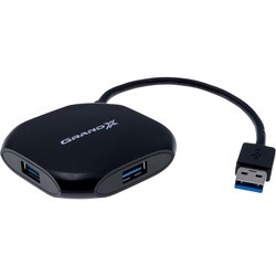 Картридер/USB-хаб Grand-X GH-415
