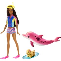 Кукла Barbie Dolphin Magic Snorkel Fun Friends FMP57