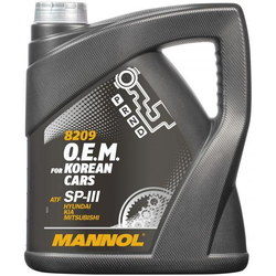 Трансмиссионное масло Mannol 8209 O.E.M. For Korean Cars 4L