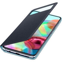 Чехол Samsung S View Wallet Cover for Galaxy A71 (серебристый)