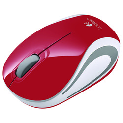 Мышка Logitech Wireless Mini Mouse M187 (красный)