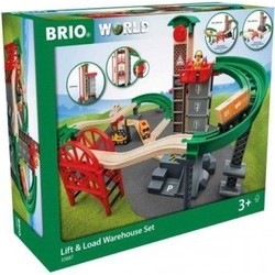 Автотрек / железная дорога BRIO Lift and Load Werehouse Set 33887