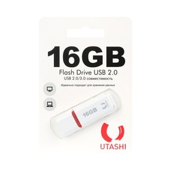 USB Flash (флешка) UTASHI Haya (белый)