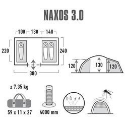 Палатка High Peak Naxos 3.0