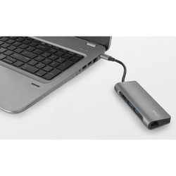 Картридер/USB-хаб Trust Dalyx Aluminium 7-in-1 USB-C Multi-port Adapter