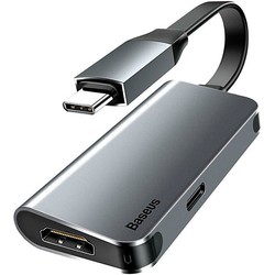 Картридер/USB-хаб BASEUS Little Box USB-C to USB-C+HDMI