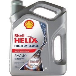 Моторное масло Shell Helix High Mileage 5W-40 4L