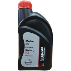 Моторное масло Nissan Motor Oil 5W-40 Value Advantage 3+ 1L