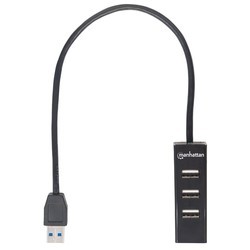 Картридер/USB-хаб MANHATTAN USB 3.0/2.0 Combo Hub