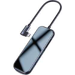 Картридер/USB-хаб BASEUS Mirror USB-C to 3xUSB3.0+HDMI+SD/TF+PD