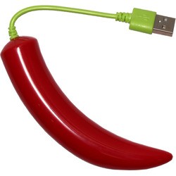 Картридер/USB-хаб Iconik HUB-xHCP-4 (красный)