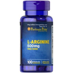Аминокислоты Puritans Pride L-Arginine 500 mg