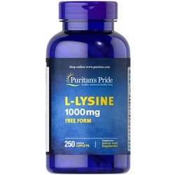 Аминокислоты Puritans Pride L-Lysine 1000 mg 60 cap
