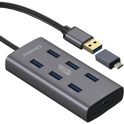 Картридер/USB-хаб Promate EzHub-7