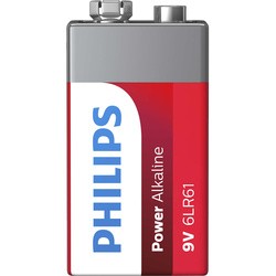 Аккумуляторная батарейка Philips Power Alkaline 1xKrona