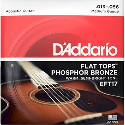 Струны DAddario Flat Top Phosphor Bronze 13-56