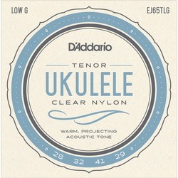 Струны DAddario Clear Nylon Ukulele Low-G Tenor
