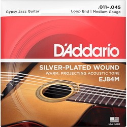Струны DAddario Gypsy Jazz Silverplated Wound 11-45