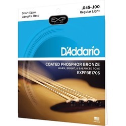 Струны DAddario EXP Coated Phosphor Bronze Bass Short Scale 45-100