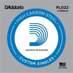 Струны DAddario Single Plain Steel 022