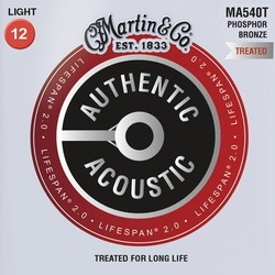 Струны Martin Authentic Acoustic Lifespan 2.0 Phosphor Bronze 12-54