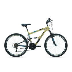 Велосипед Altair MTB FS 26 1.0 2020 frame 16 (бежевый)