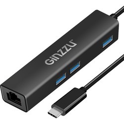 Картридер/USB-хаб Ginzzu GR-765UB