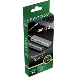 Картридер/USB-хаб Ginzzu GR-762UB
