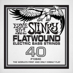 Струны Ernie Ball Slinky Flatwound Bass Single 40