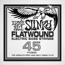 Струны Ernie Ball Slinky Flatwound Bass Single 45